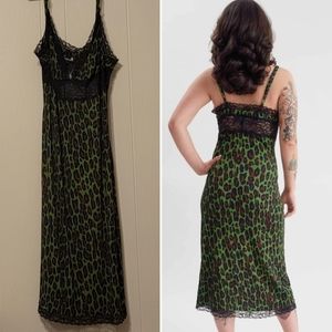 Sourpuss Monster Leopard Slip Dress - 3XL